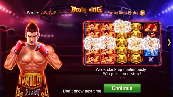 boxing king slot game interface